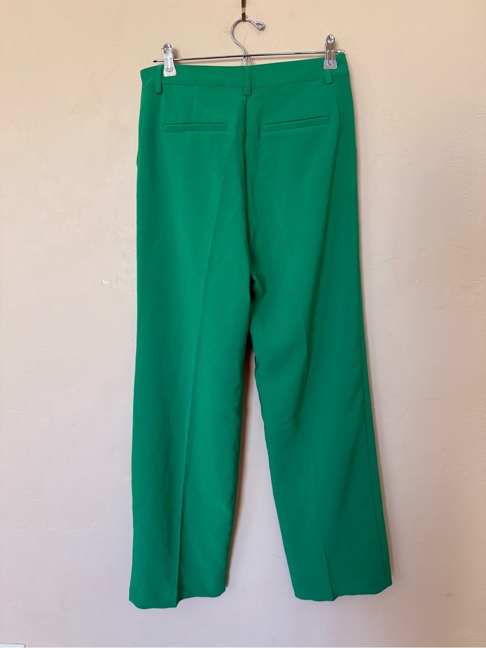 Wide Leg Trouser Pants Green High Rise Office Siren Love Tree Medium - Picture 9 of 9